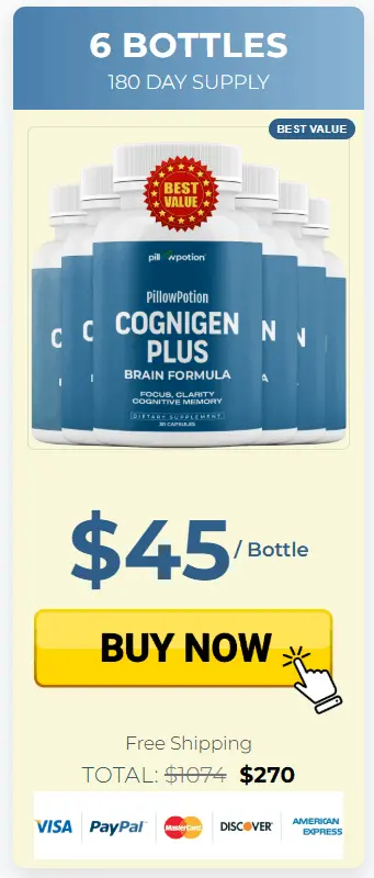Cognigen Plus six bottle price